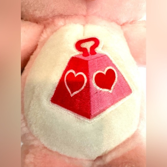 VTG 1984 Care Bears Cousin Lotsa Heart Pink Elephant Plush Stuffed Animal 13” - Picture 6 of 11